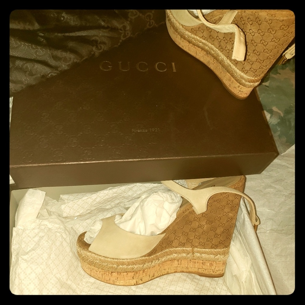 Authentic Gucci Wedges